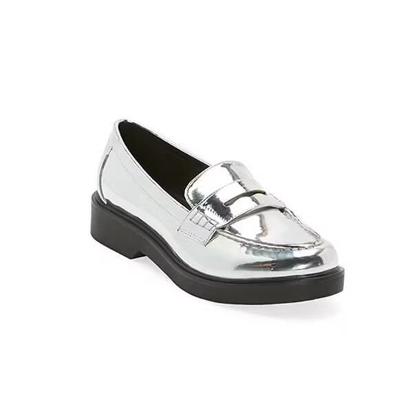 Worthington Ellen Womens Round Closed Toe Loafers Silver Size 6M - Picture 13 of 13